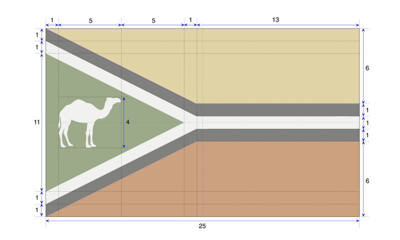 Datei:Flagge Targas (Konstruktionszeichnung).png