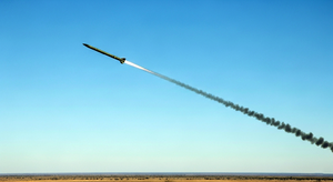 Test der severanischen Interkontinentalrakete Oluja-22
