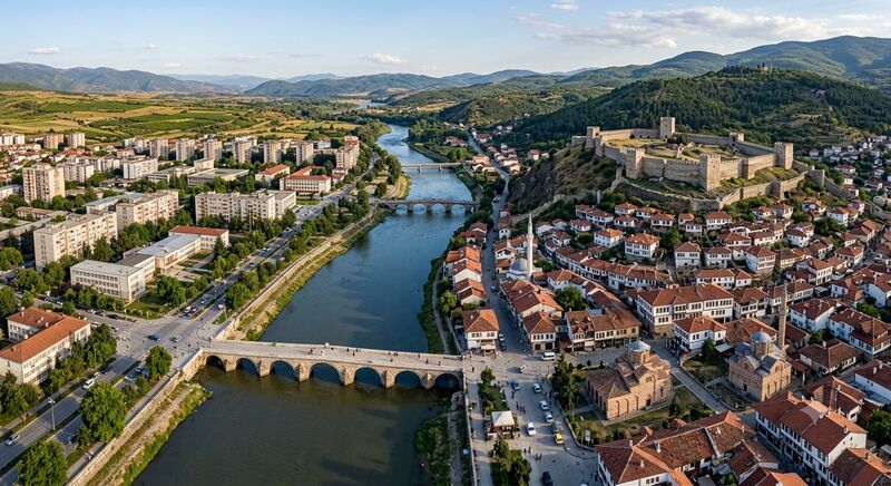 Datei:Višegrad-Stadtbild.jpg