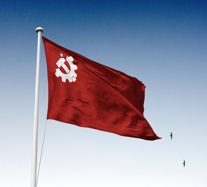 Datei:Foto der Jedinstvo-Flagge.png