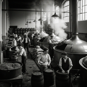 Historisches Sudhaus der Belovsko-Brauerei (ca. 1960)